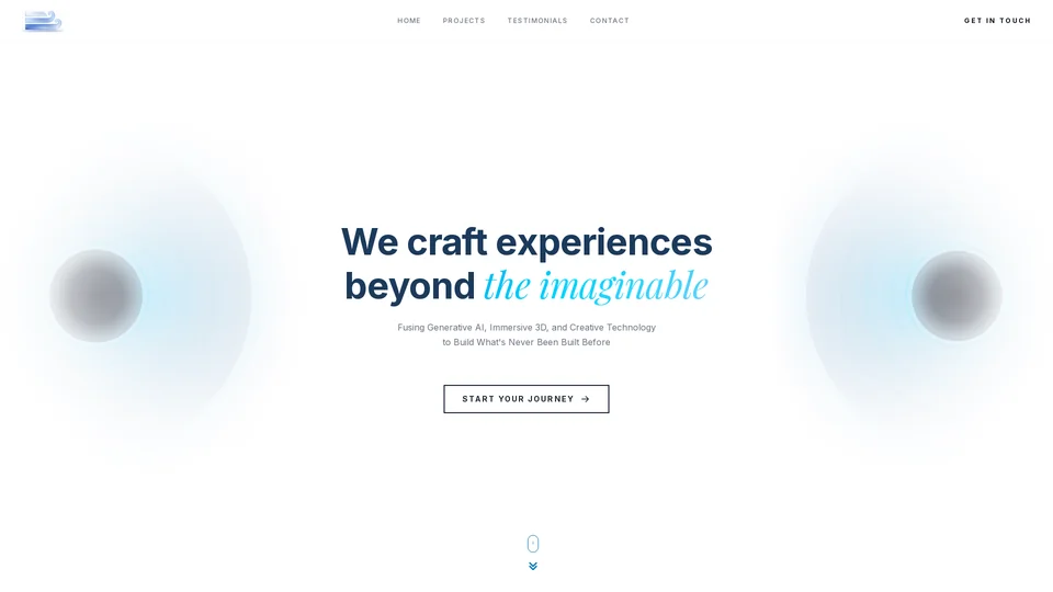 Homepage snapshot at launch