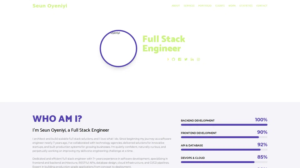 Homepage snapshot at launch
