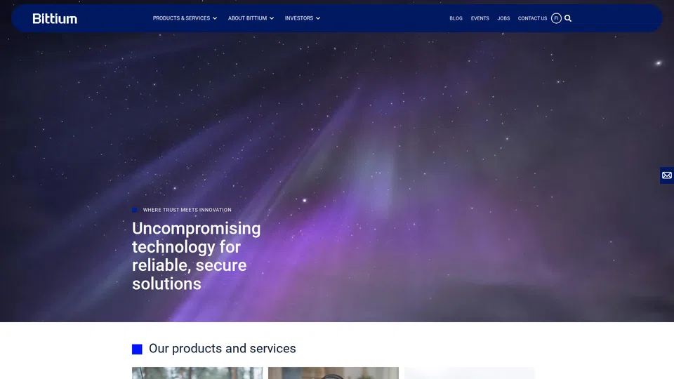Homepage snapshot at launch
