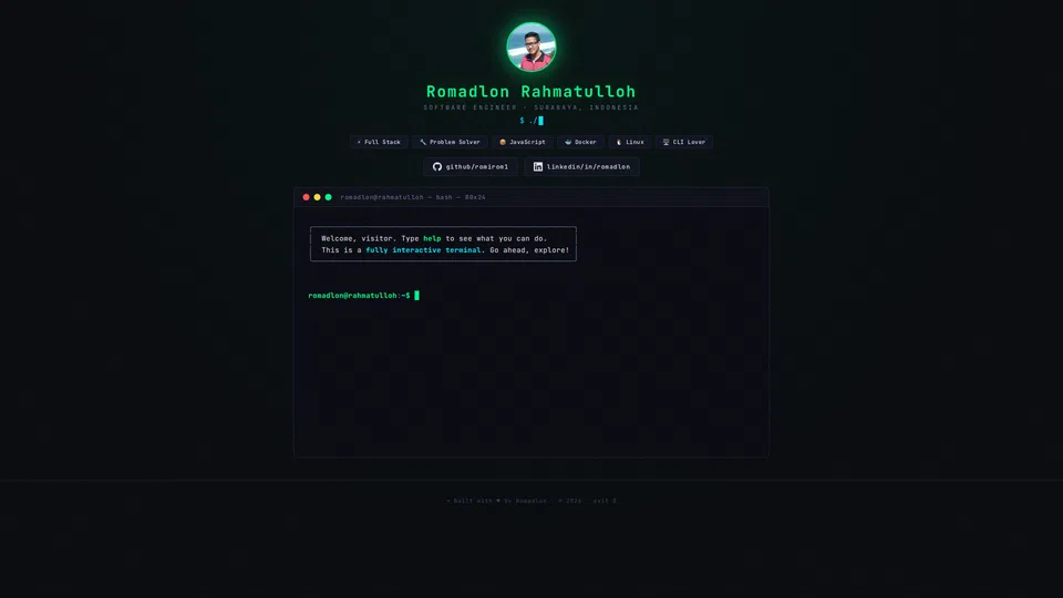 Homepage snapshot at launch