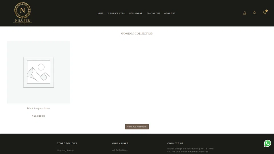 Homepage snapshot at launch