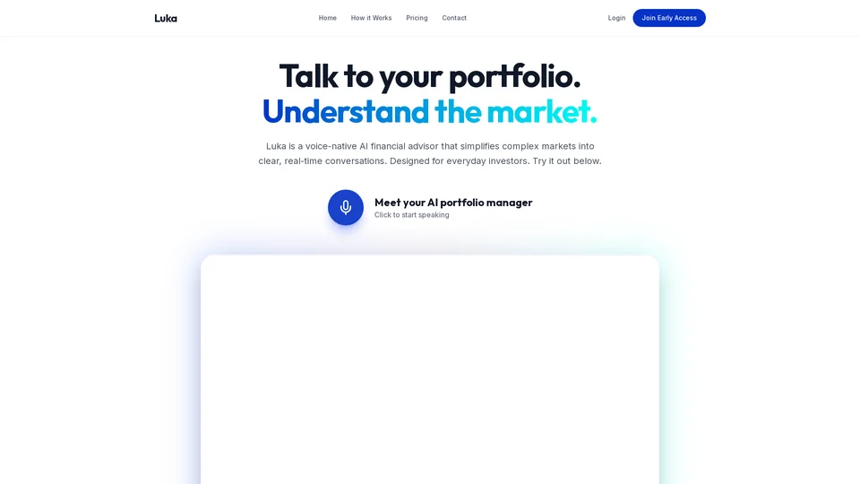 Homepage snapshot at launch