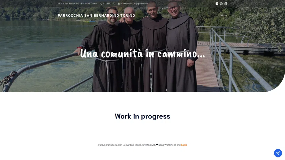 Homepage snapshot at launch