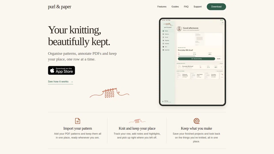 Homepage snapshot at launch