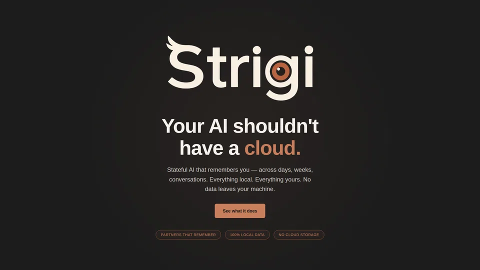 Homepage snapshot at launch