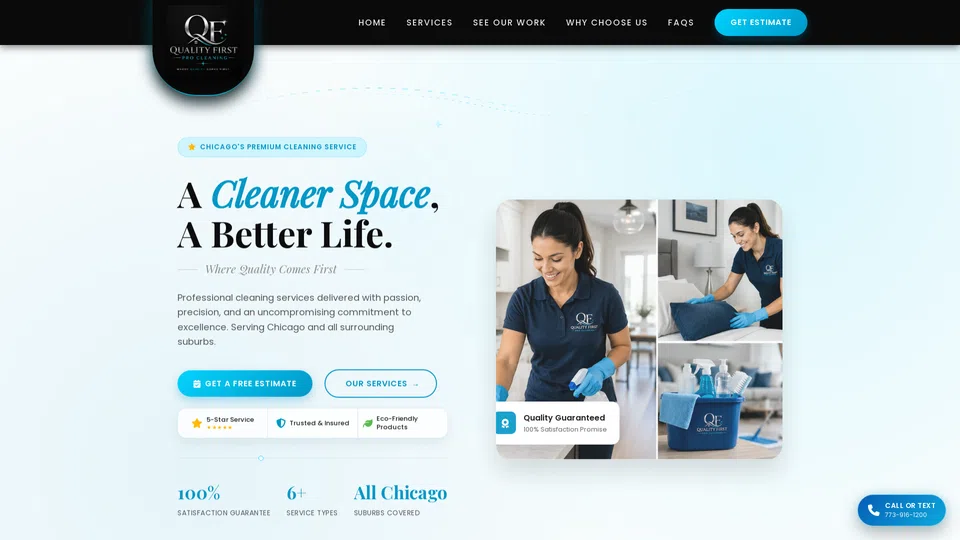 Homepage snapshot at launch