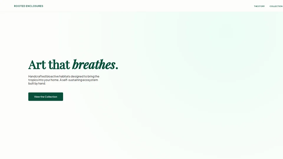 Homepage snapshot at launch