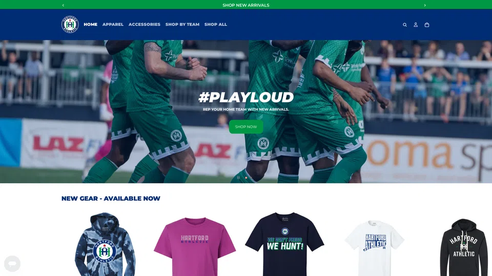 Homepage snapshot at launch