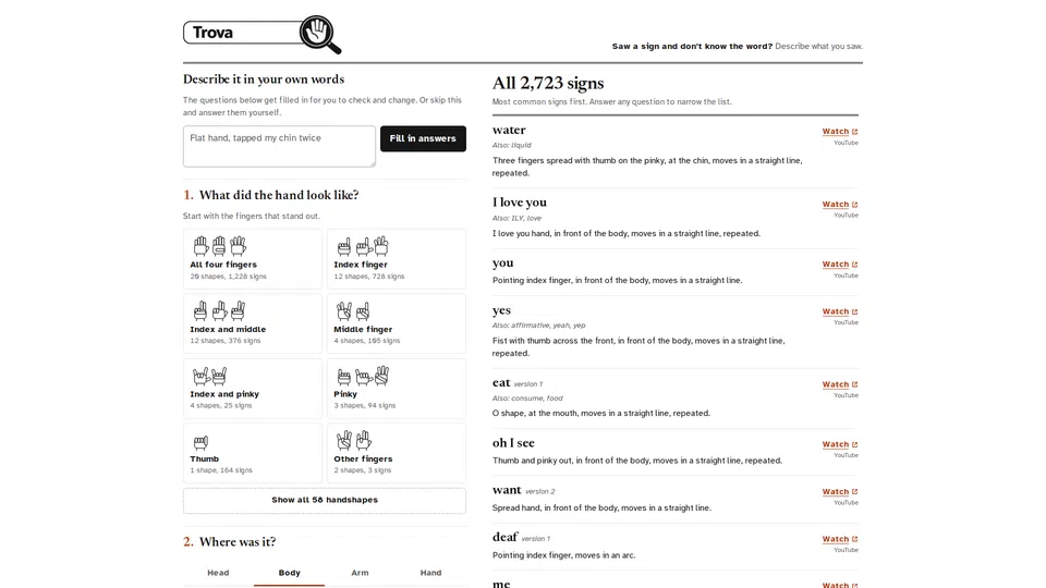 Homepage snapshot at launch