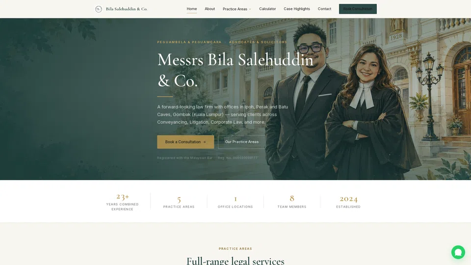 Homepage snapshot at launch