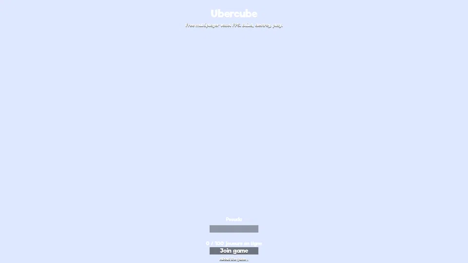 Homepage snapshot at launch