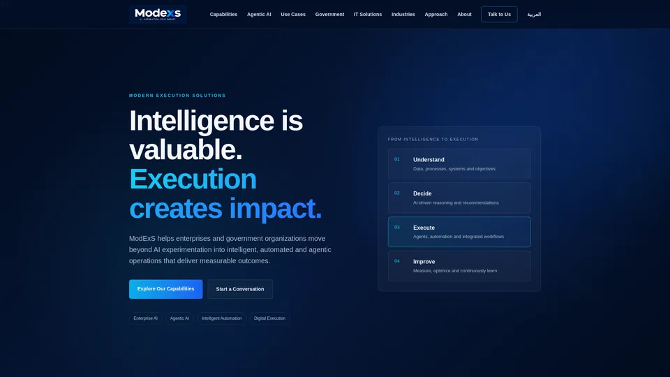 Homepage snapshot at launch