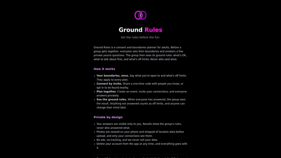 Homepage snapshot at launch