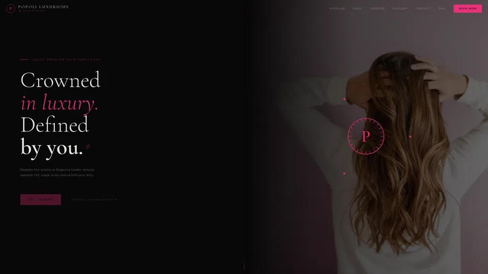 Homepage snapshot at launch