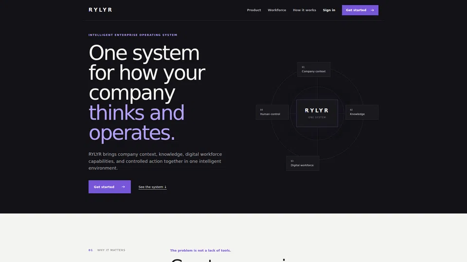 Homepage snapshot at launch