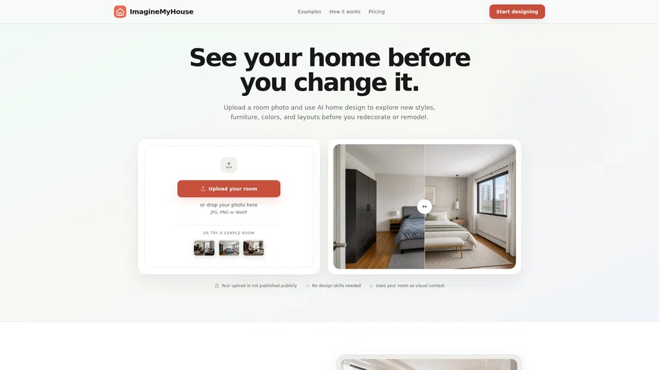 Homepage snapshot at launch