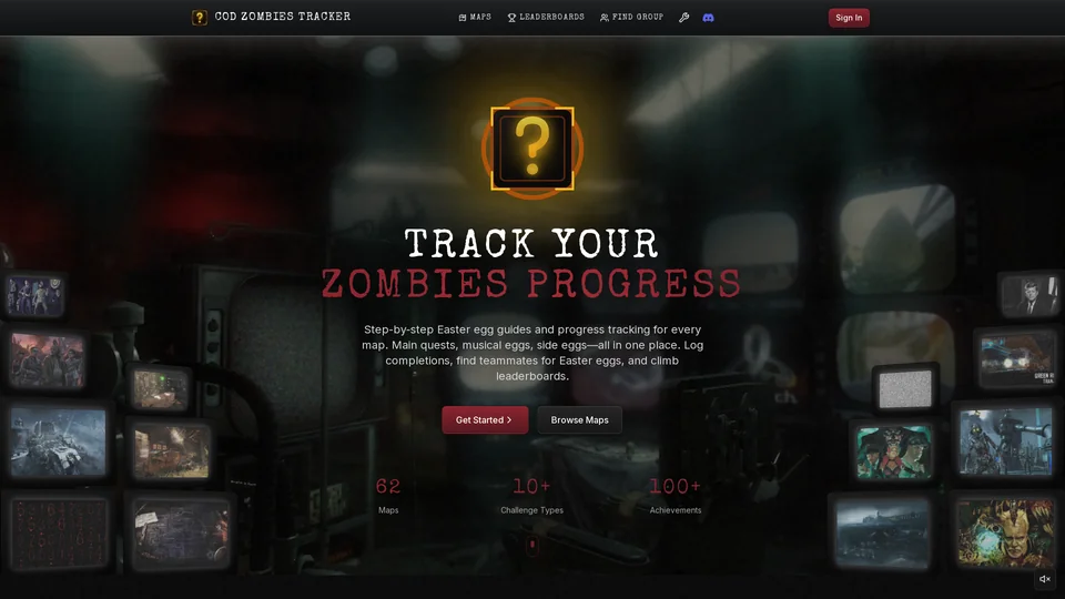 Homepage snapshot at launch
