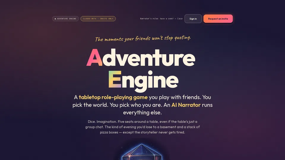 Homepage snapshot at launch