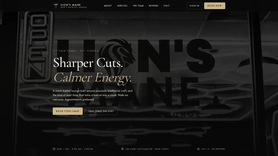 Homepage snapshot at launch