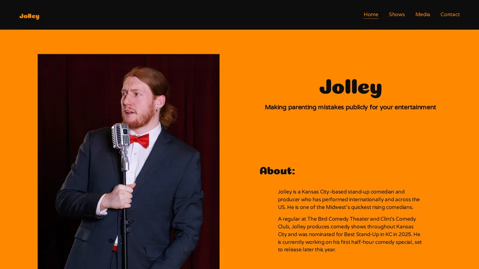 Homepage snapshot at launch