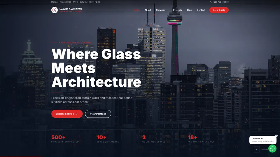 Homepage snapshot at launch