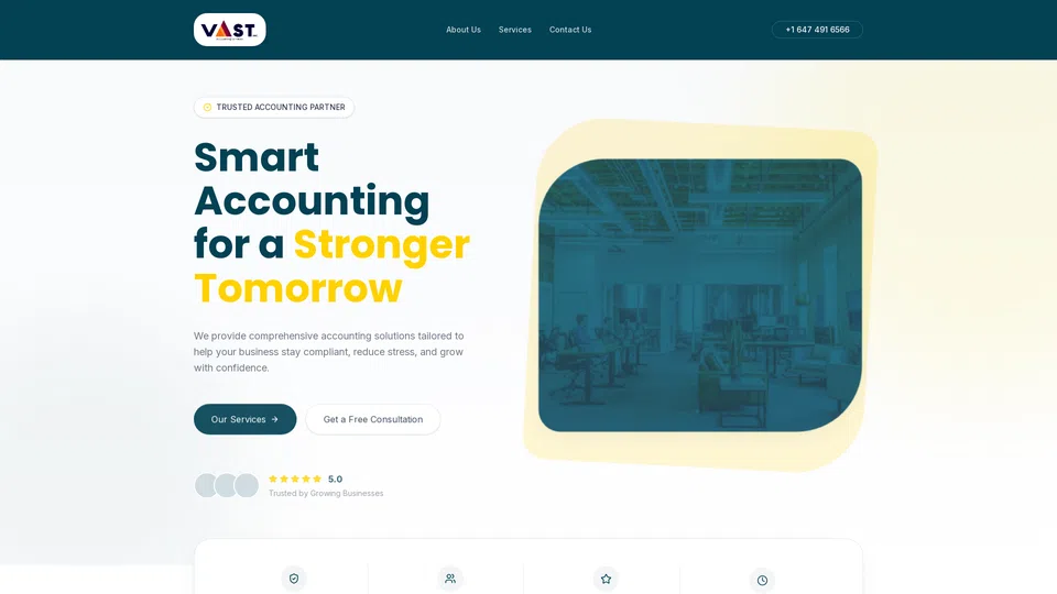Homepage snapshot at launch
