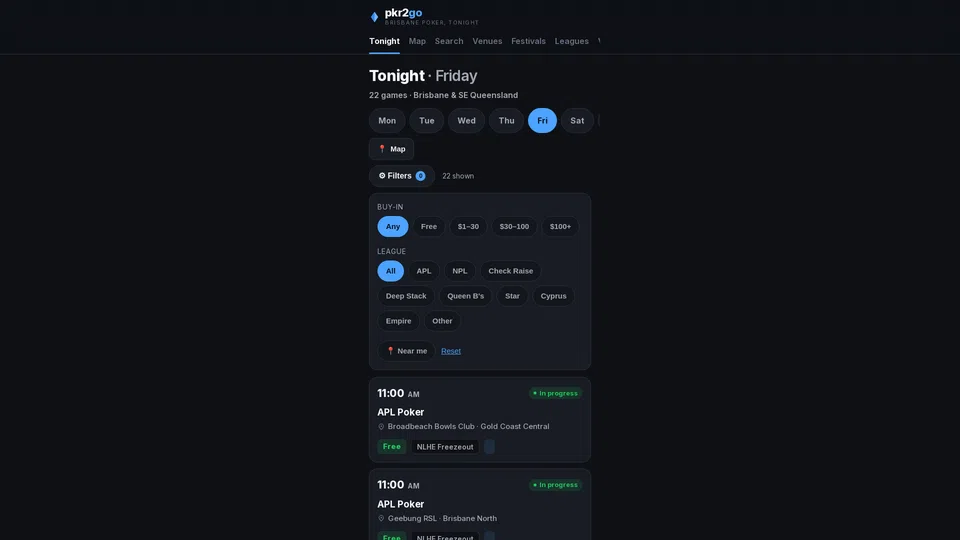 Homepage snapshot at launch