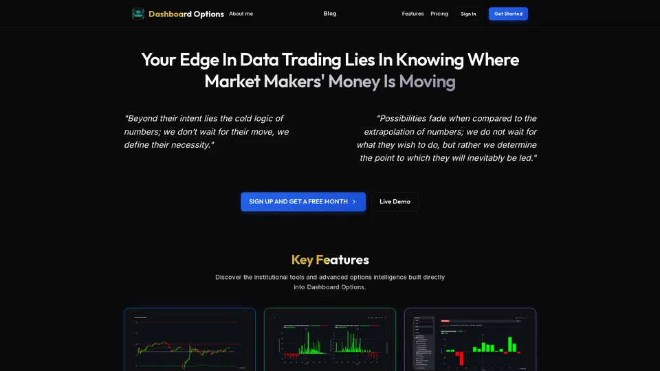 Homepage snapshot at launch