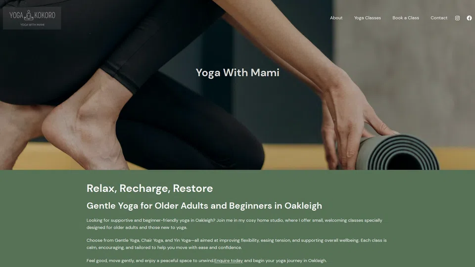 Homepage snapshot at launch