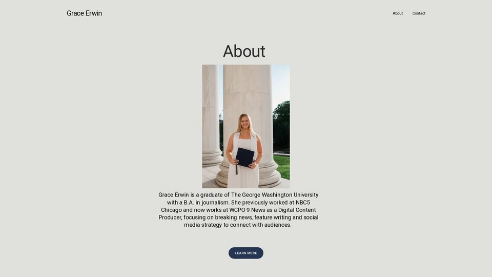 Homepage snapshot at launch