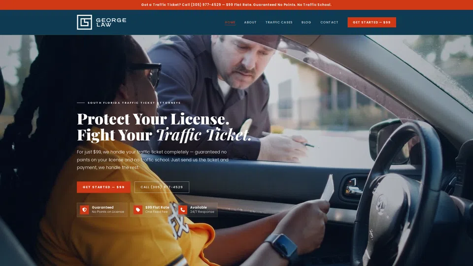 Homepage snapshot at launch