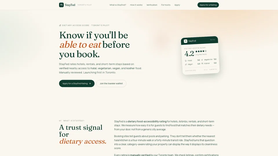 Homepage snapshot at launch