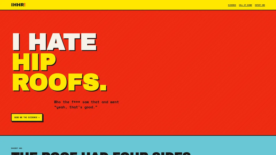 Homepage snapshot at launch