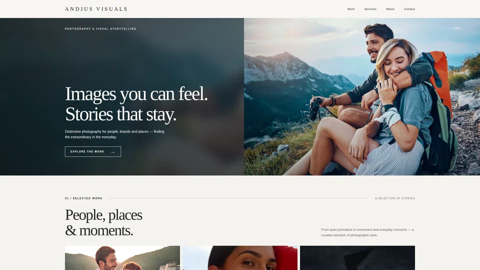Homepage snapshot at launch