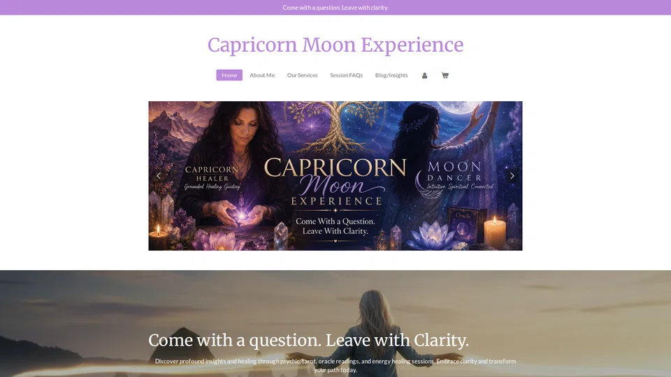 Homepage snapshot at launch