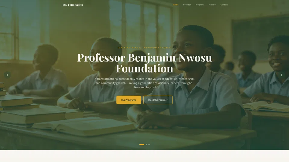 Homepage snapshot at launch