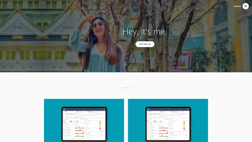 Homepage snapshot at launch