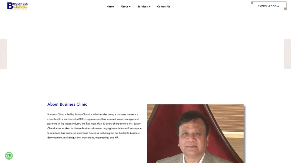 Homepage snapshot at launch