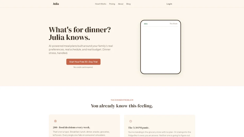 Homepage snapshot at launch