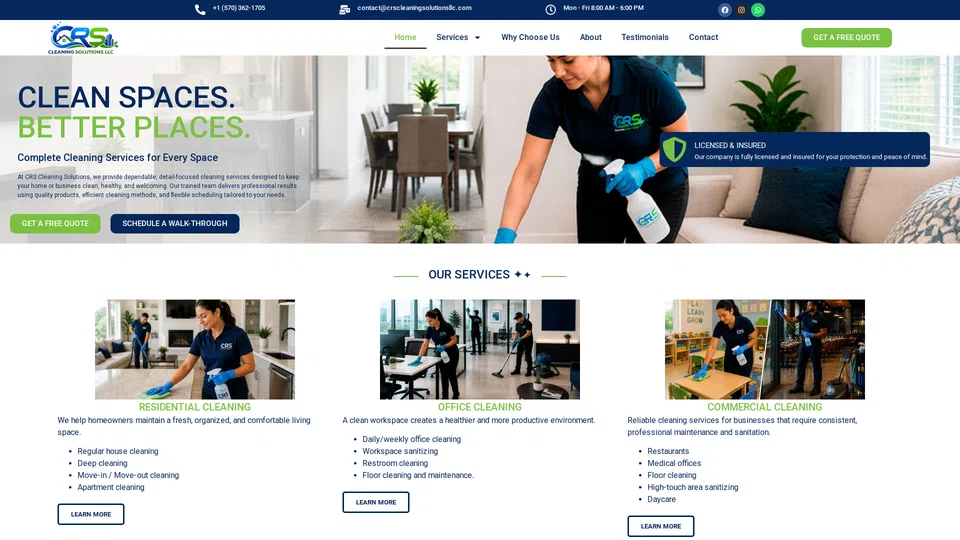 Homepage snapshot at launch