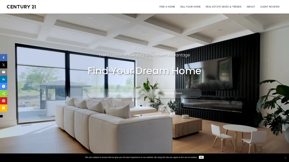 Homepage snapshot at launch