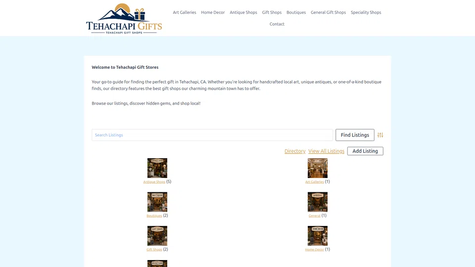 Homepage snapshot at launch