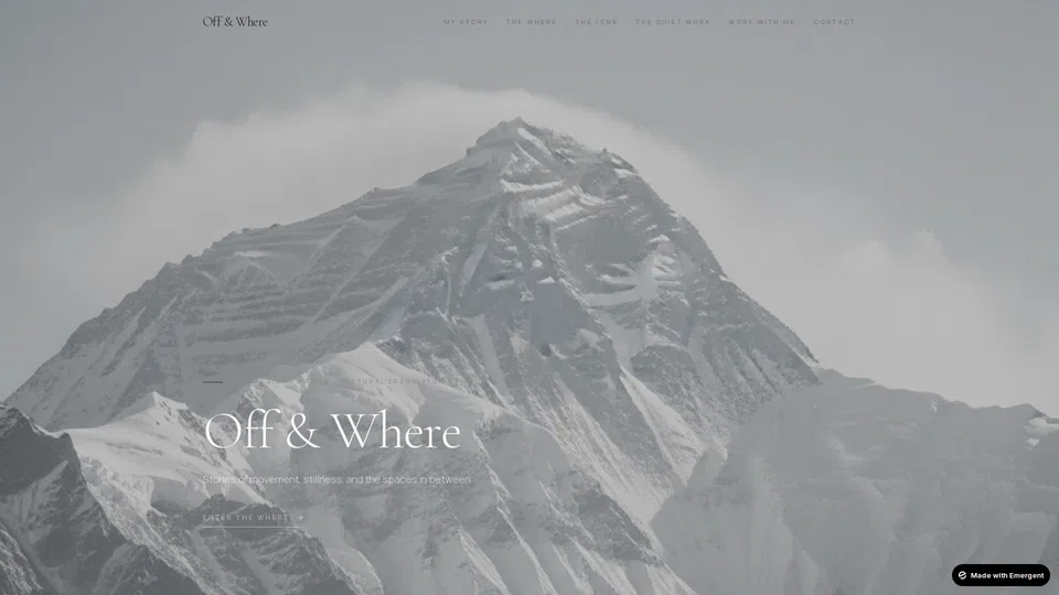 Homepage snapshot at launch