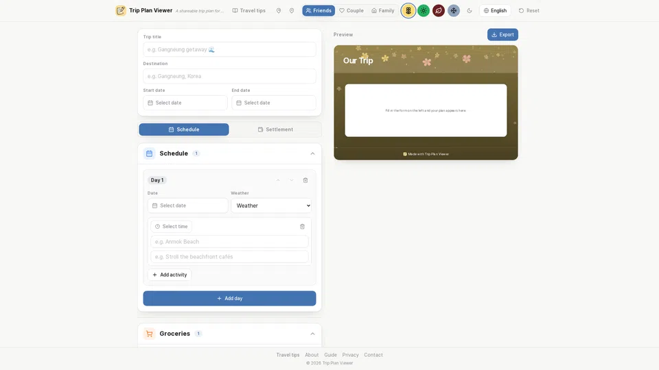 Homepage snapshot at launch
