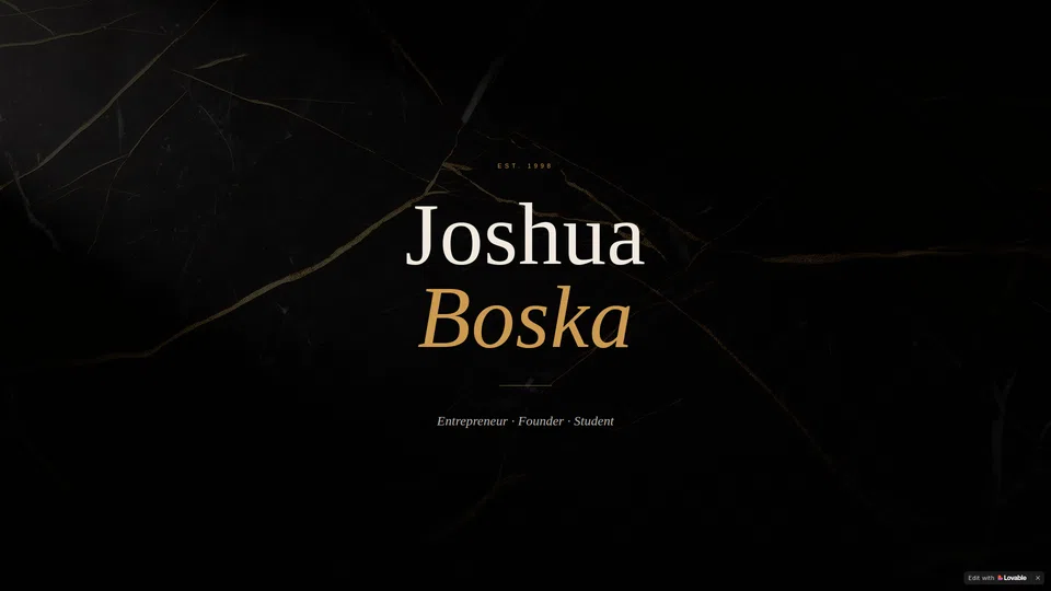 Homepage snapshot at launch