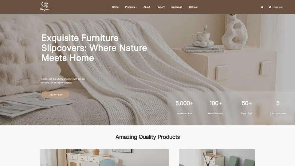 Homepage snapshot at launch