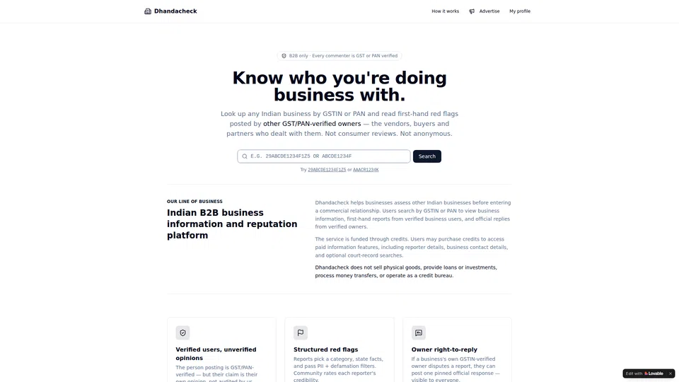 Homepage snapshot at launch