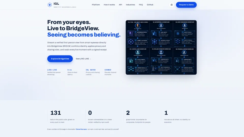Homepage snapshot at launch