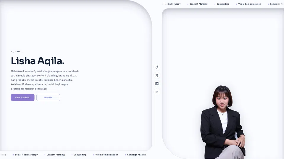 Homepage snapshot at launch