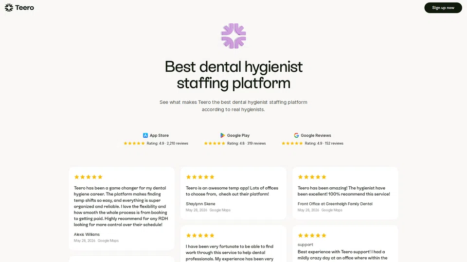 Homepage snapshot at launch